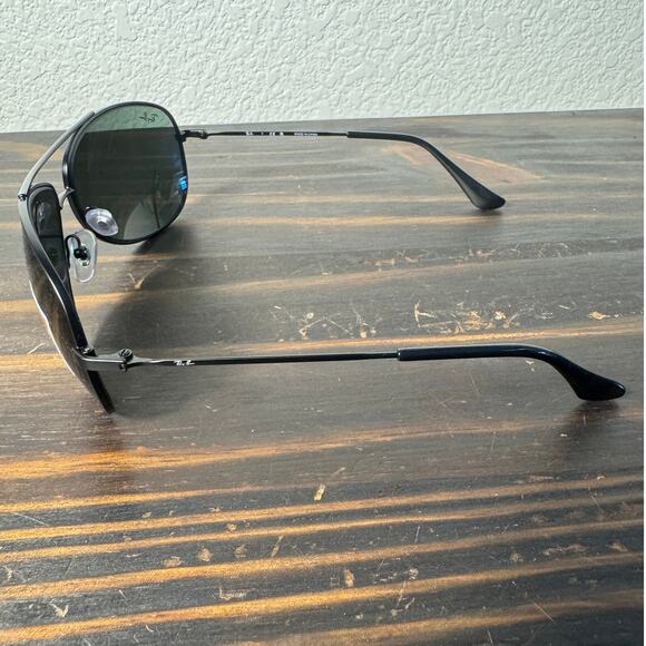 NWT/ NIB Ray Back 63MM Black Metal Aviator Sunglasses - Picture 13 of 14